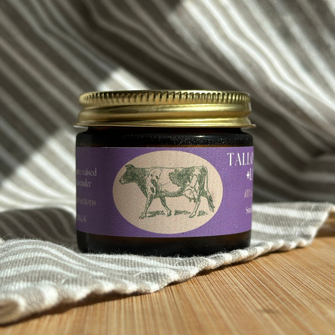 100% Pure &amp; Grassfed, Lavender Infused, Tallow Face Moisturizer (2oz)