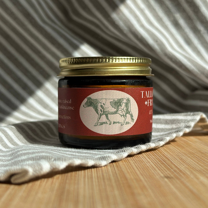 100% Pure &amp; Grassfed, Frankincense Infused, Tallow Face Moisturizer (2oz)