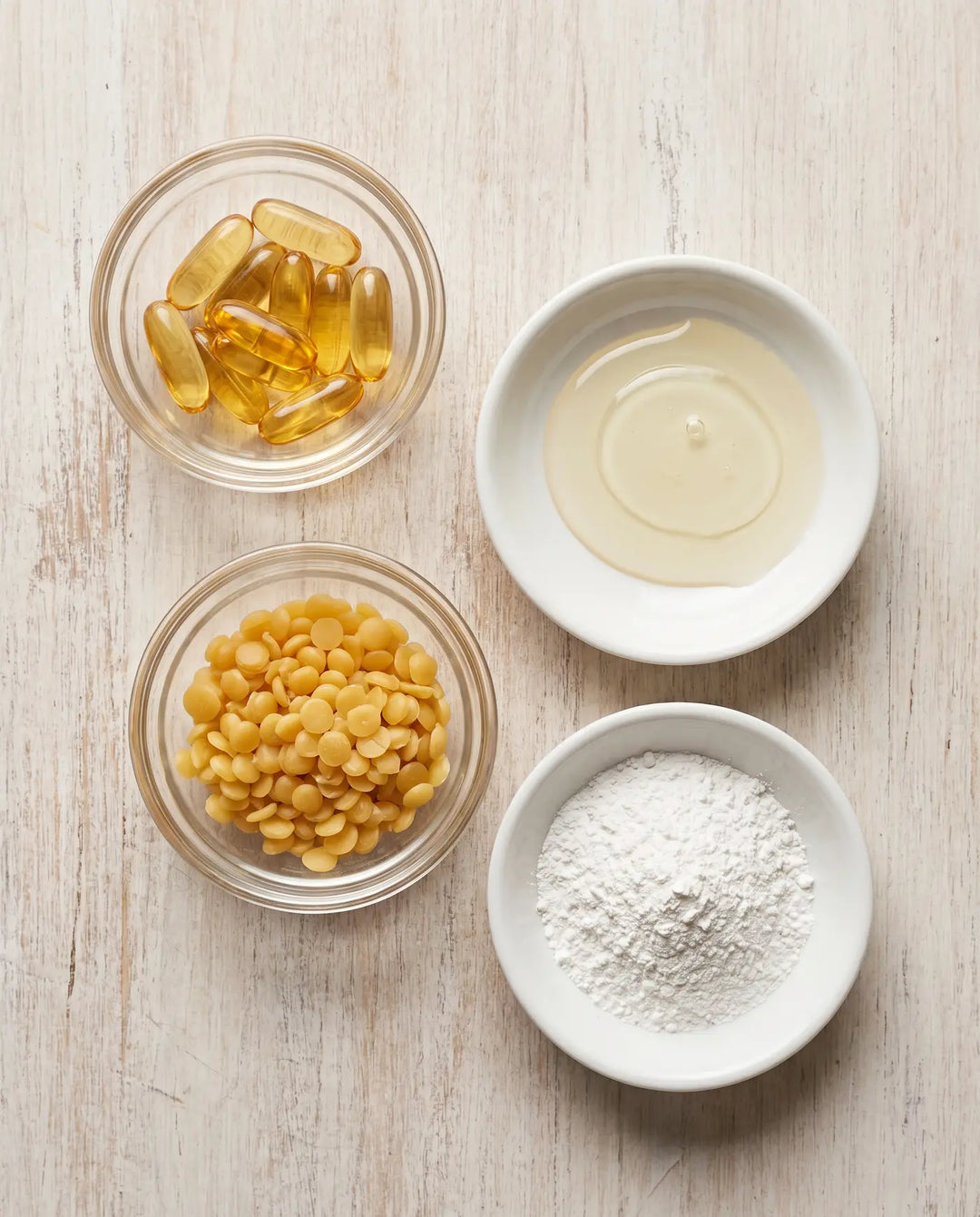Tallow & Things limited edition ingredients — vitamin E, beeswax, castor oil, non-nano zinc oxide.